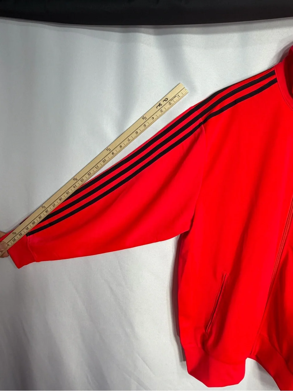 adidas Firebird TT Track Jacket in Bright Red with Black Trefoil